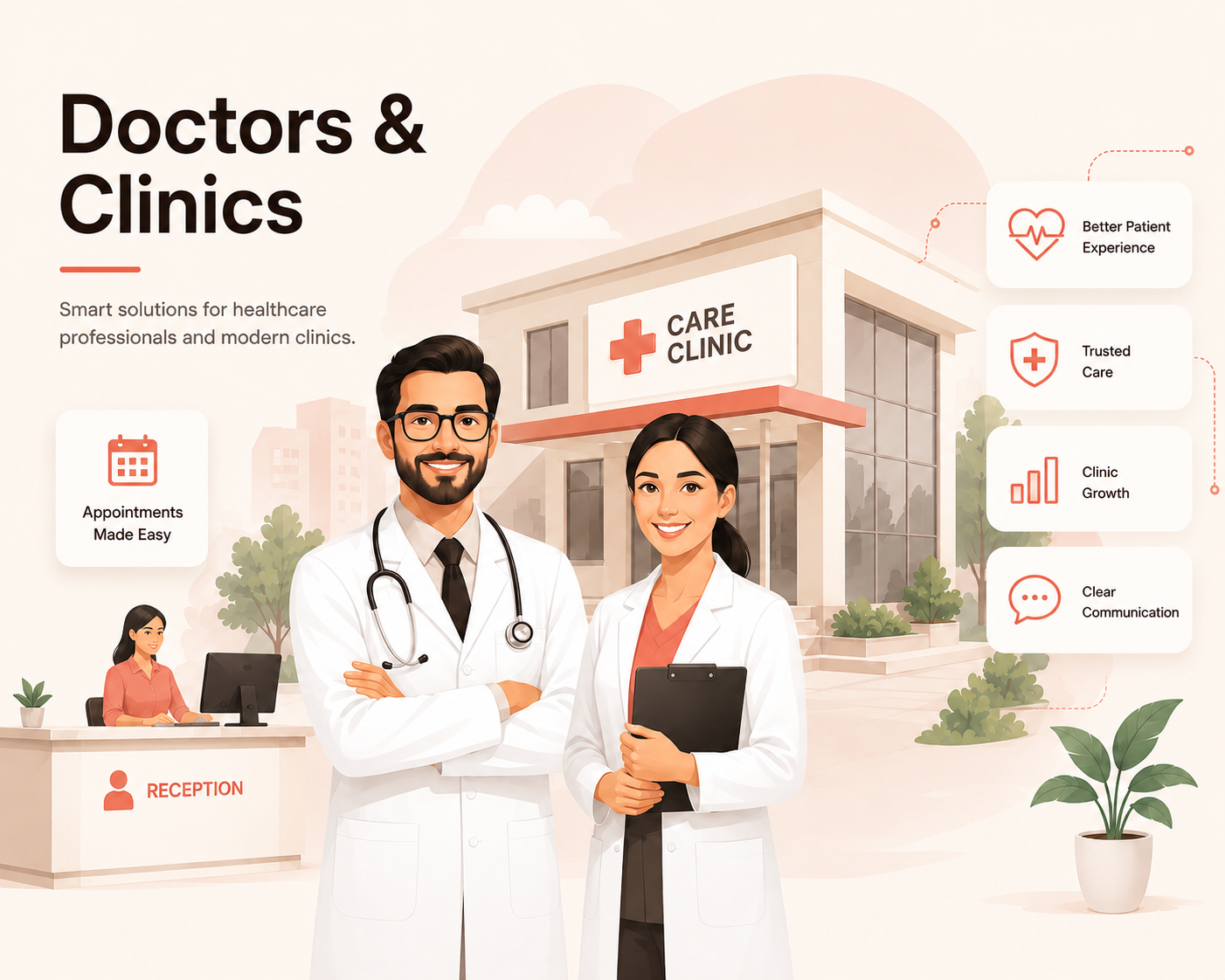 Medical clinic and healthcare branding